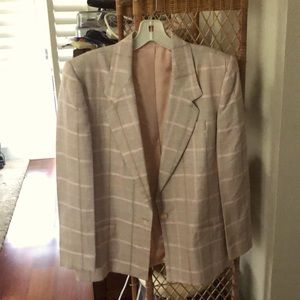 Vintage Michelle Stuart Linen Blazer Size 12